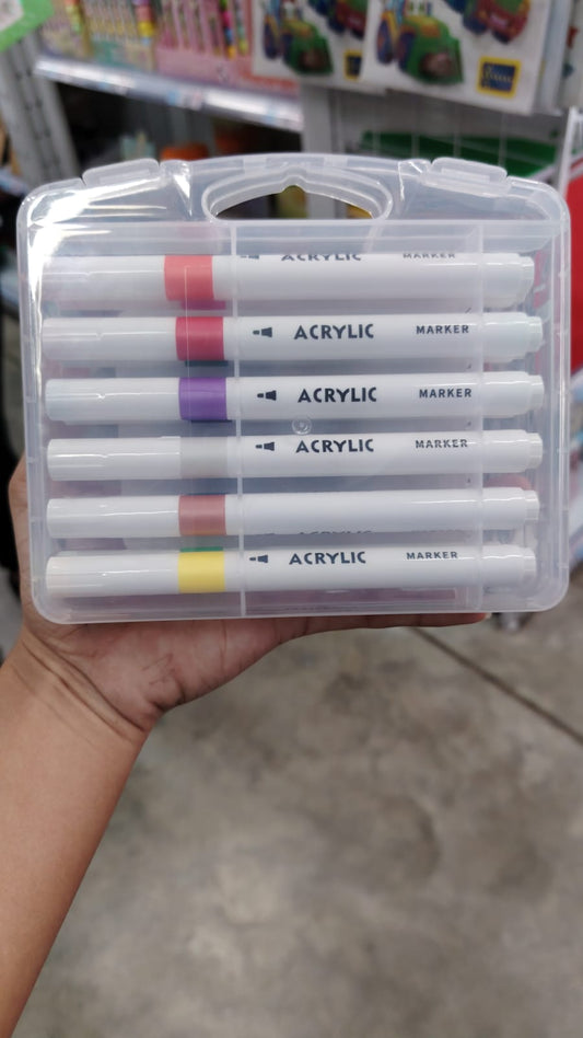 Marcadores acrílico 12 pcs