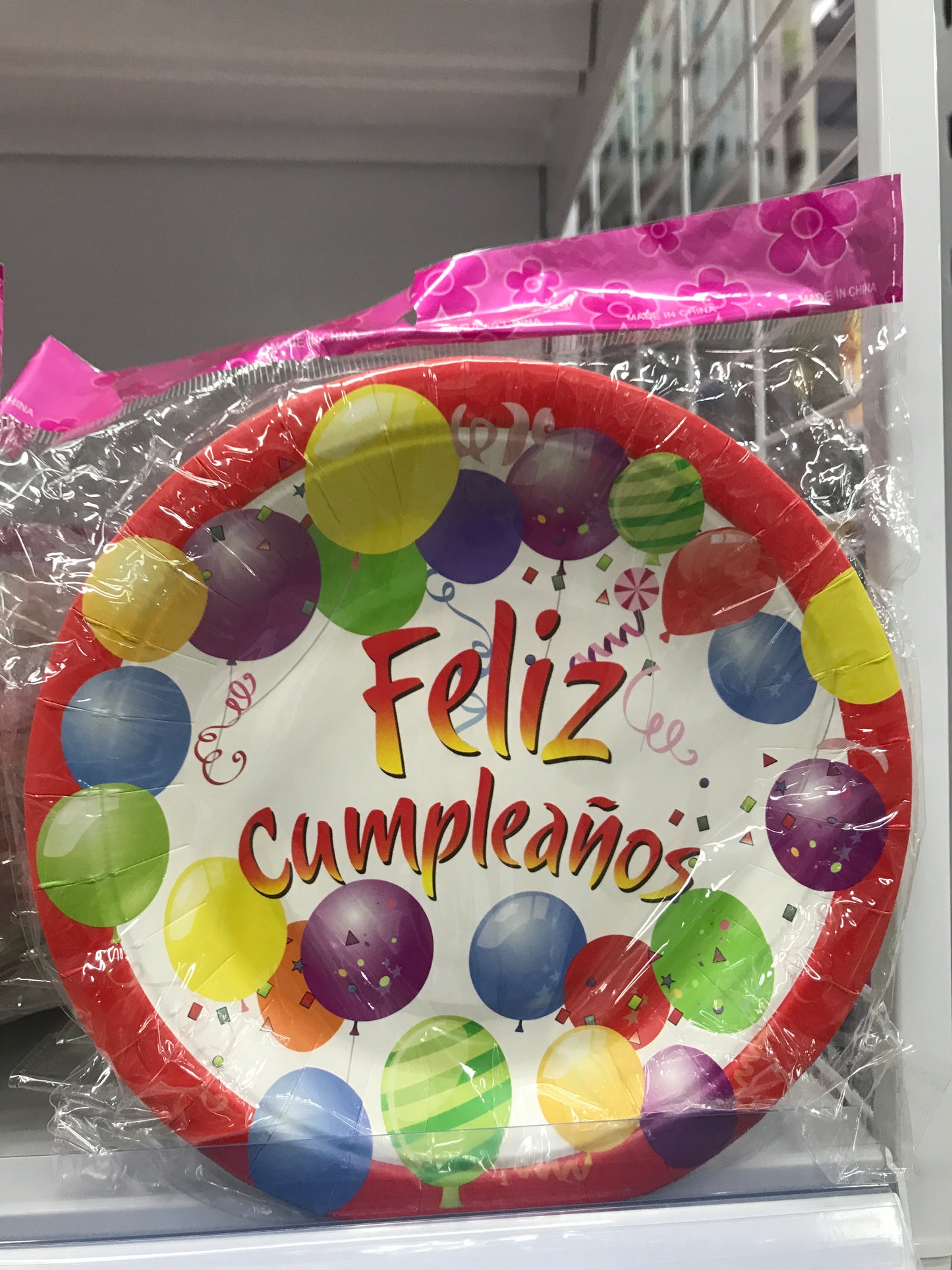 Plato de cumpleaños