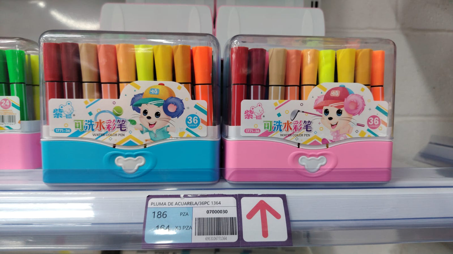 Pluma de acuarela 36 pcs