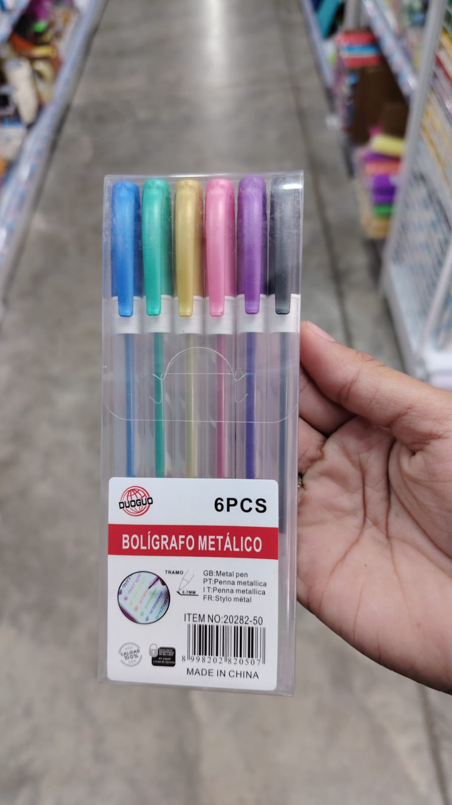 Bolígrafo fluorescentes 6pc