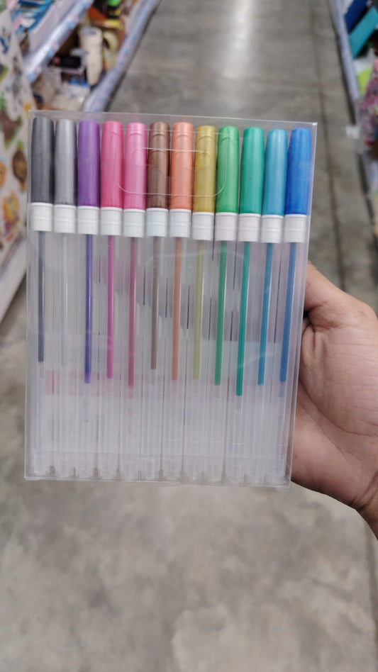 Bolígrafo metálico 12pc