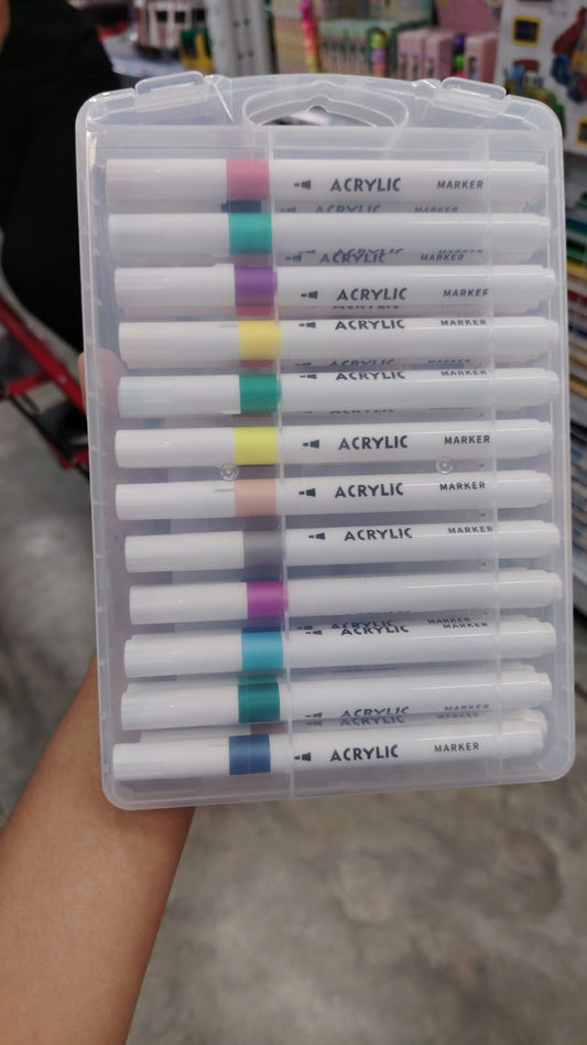 Marcadores acrílico 24 pc