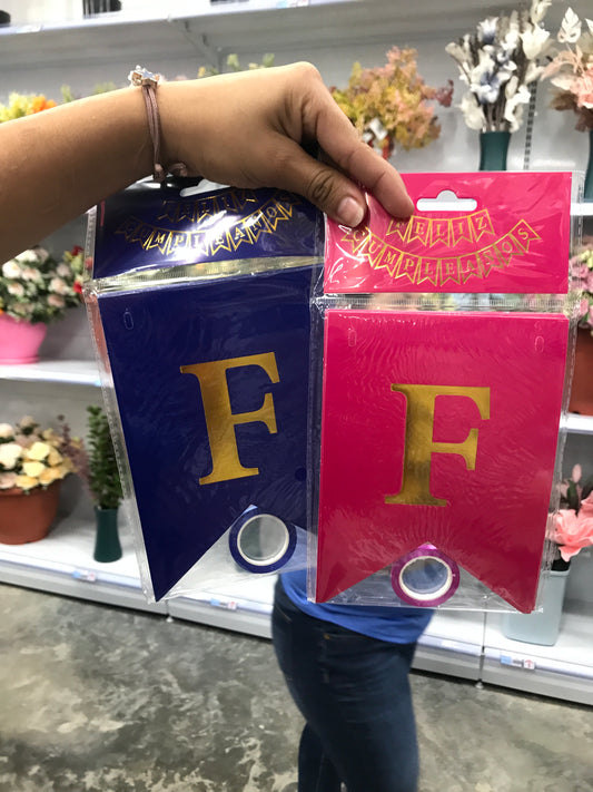 Banderín/papel/feliz cumpleaños