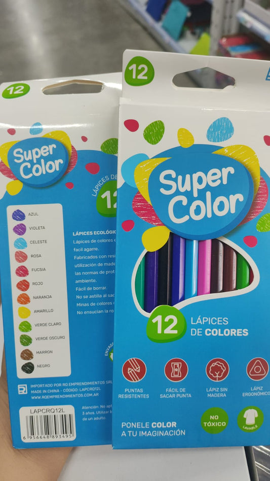 Lapiz de color 12/PC