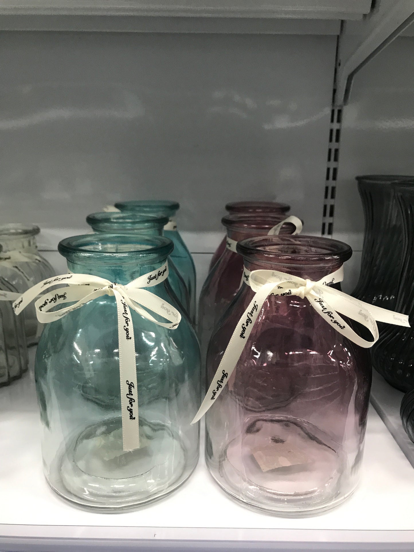 Florero/vidrio/diagonal