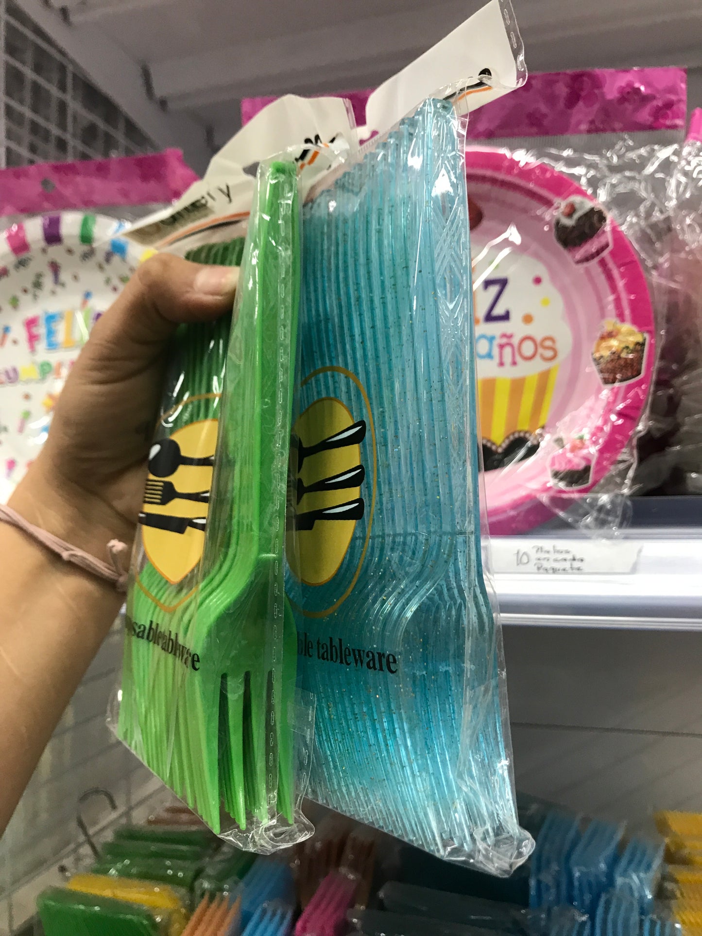 Cubiertos de plástico