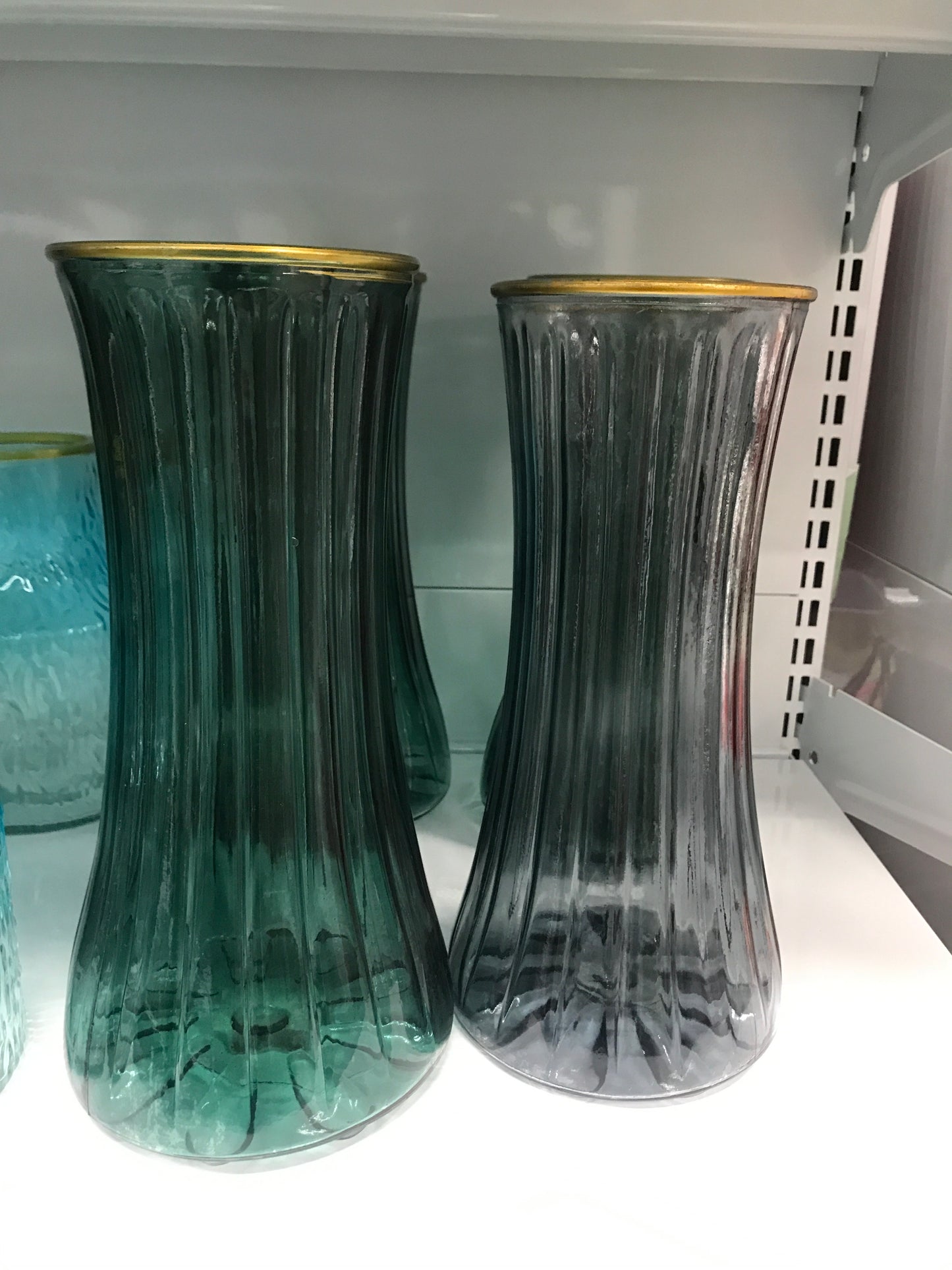 Florero/vidrio/diagonal