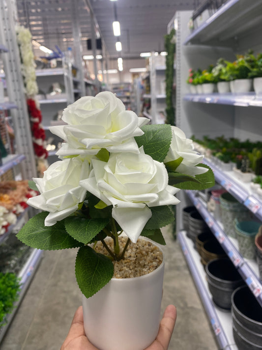 Maceta con camelia /Artificial