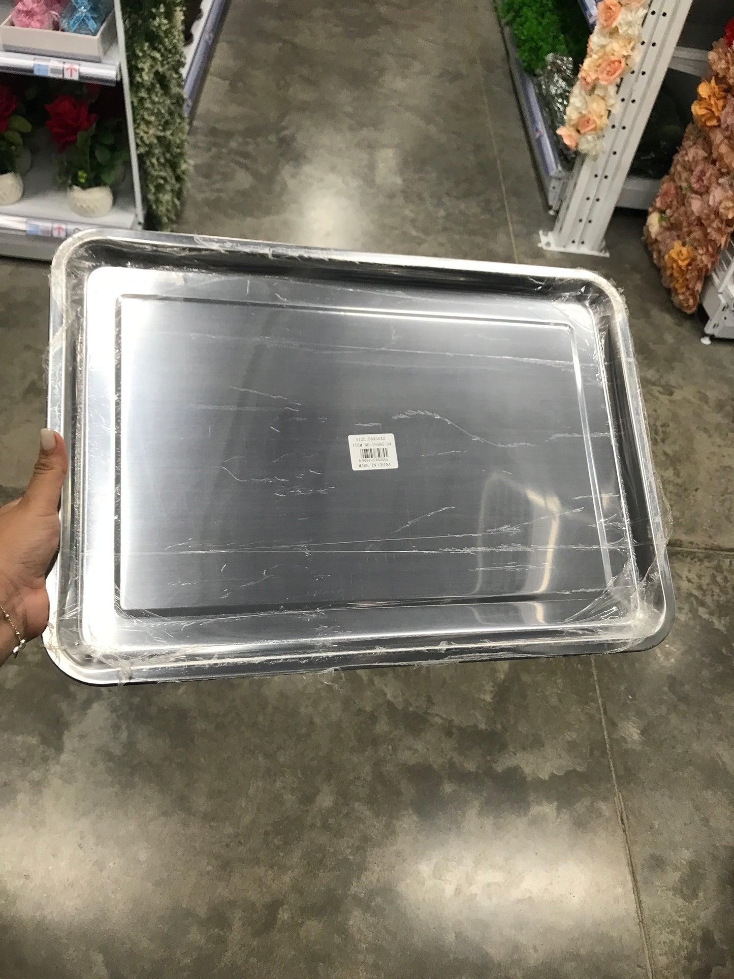 Bandeja  Plana Para Hornear De 50x35x2