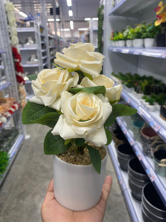 Maceta con camelia /Artificial