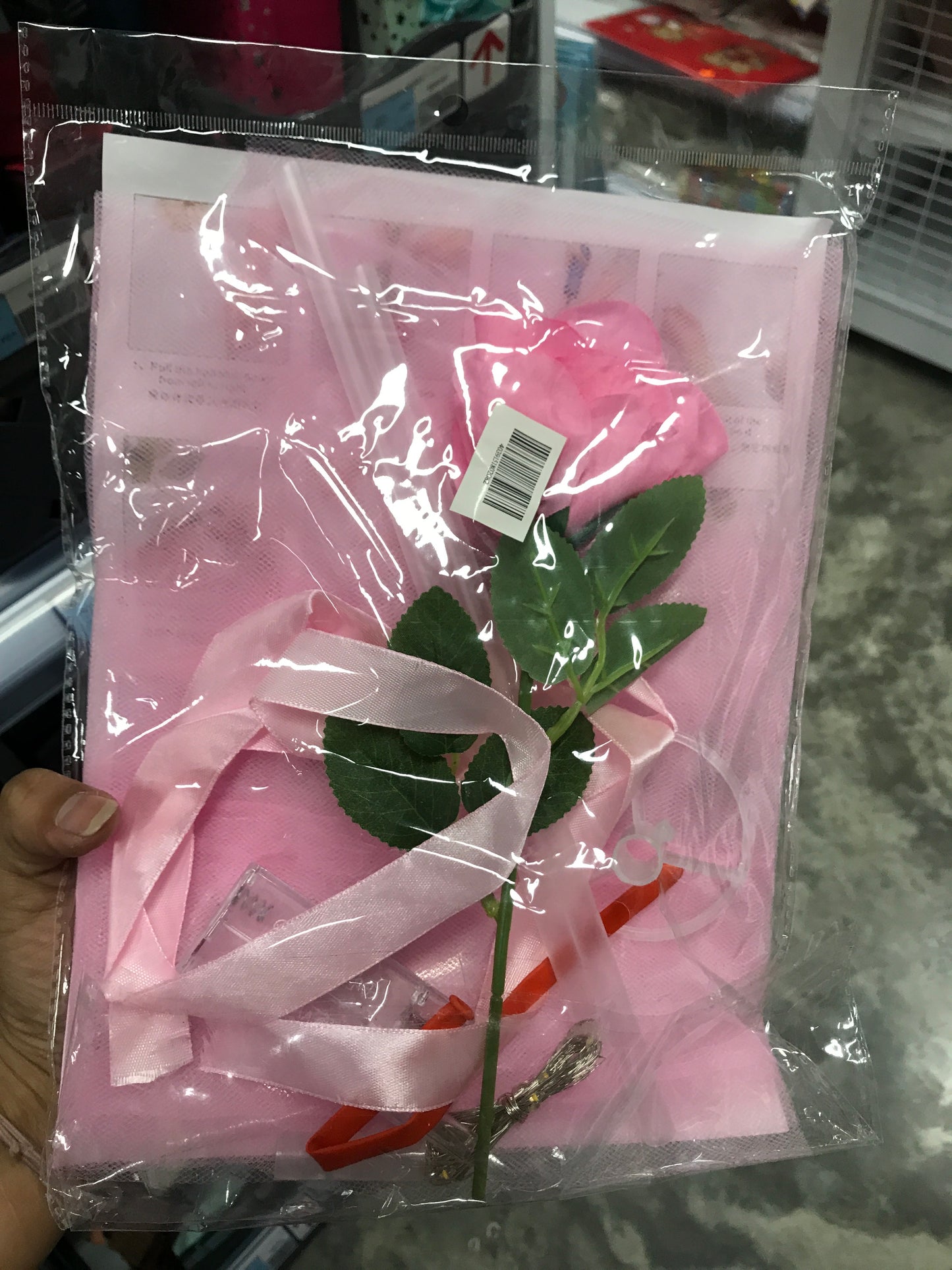 Globo corazón con luces