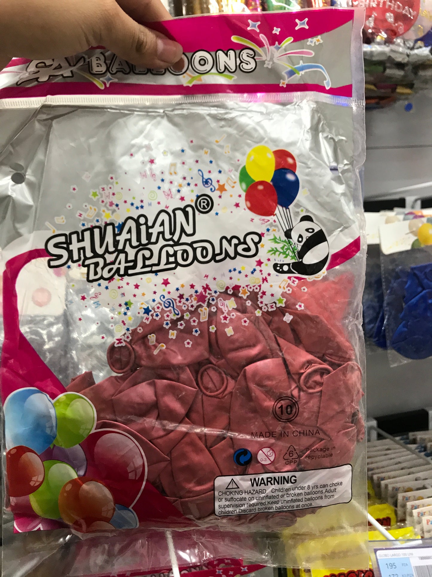 Globos cromados 1.8g/50pc