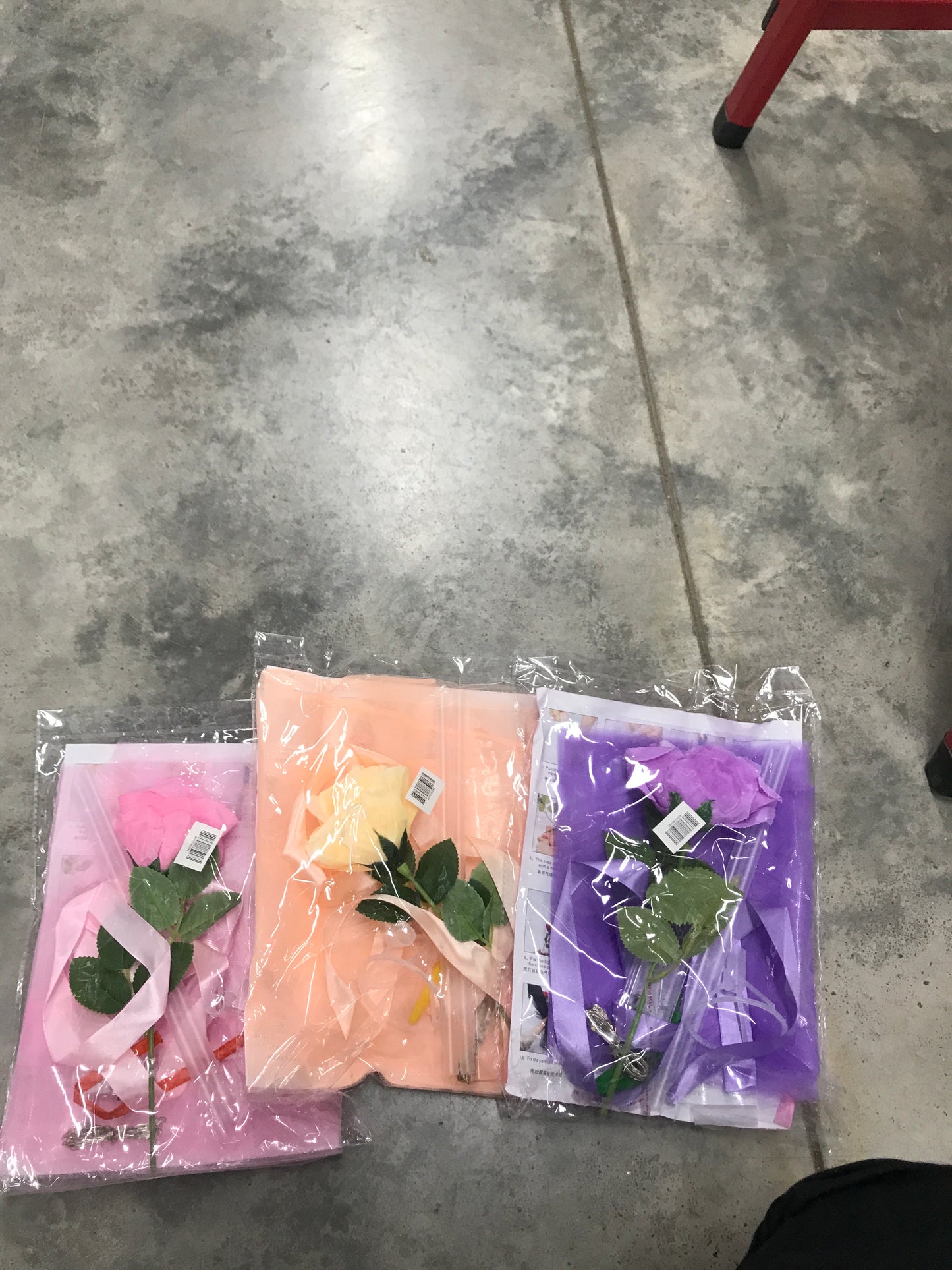 Globo corazón con luces