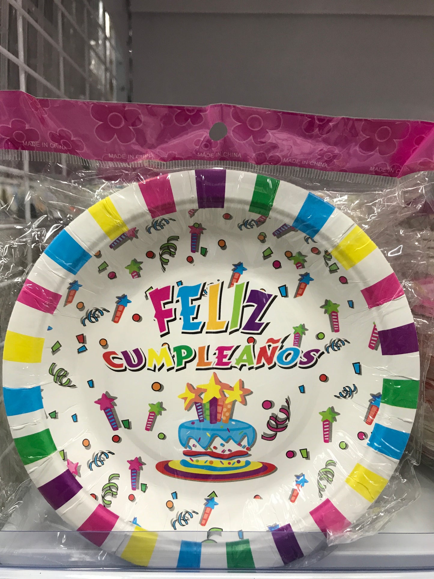 Plato de cumpleaños