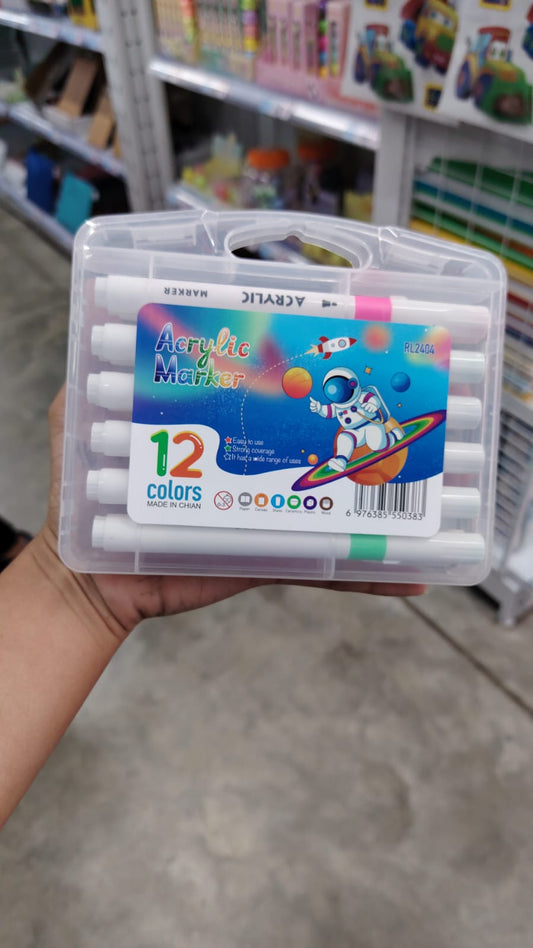 Marcadores acrílico 12 pcs
