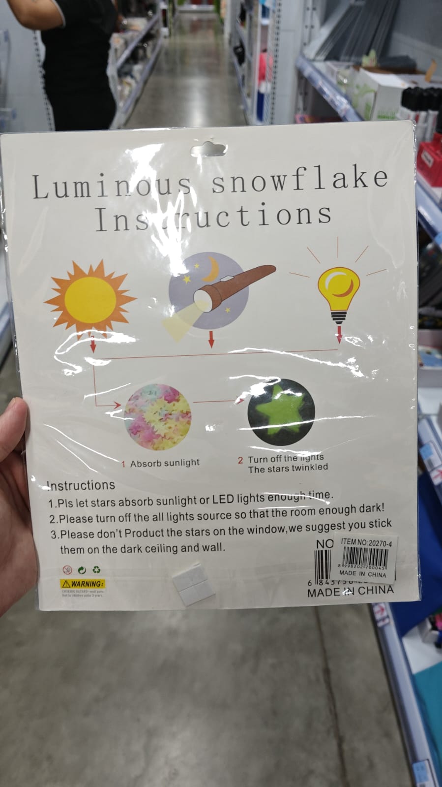 Pegatinas luminosas
