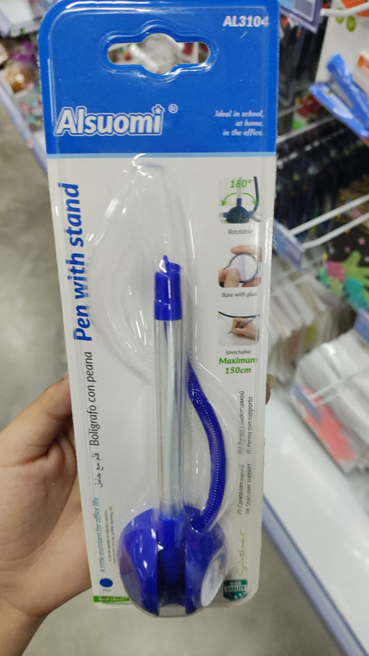 Bolígrafo con peana