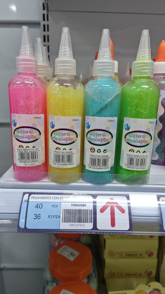 Pegamento con escarcha