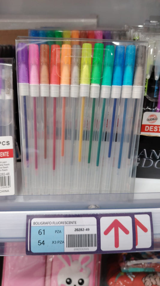 Bolígrafo fluorescentes 12pc