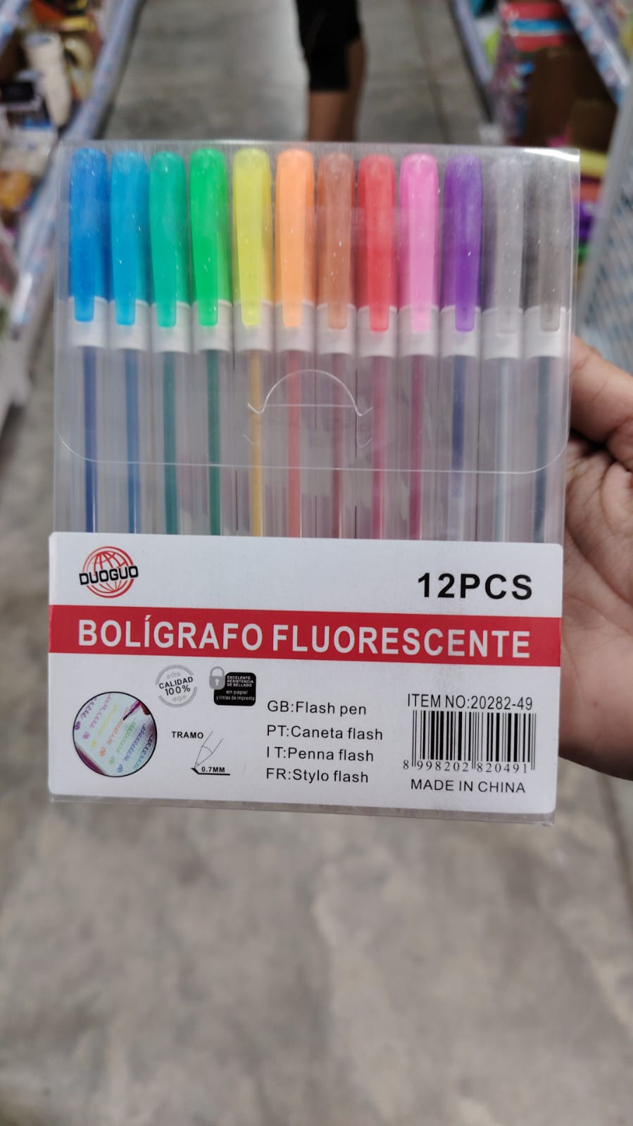 Bolígrafo fluorescentes 12 pcs