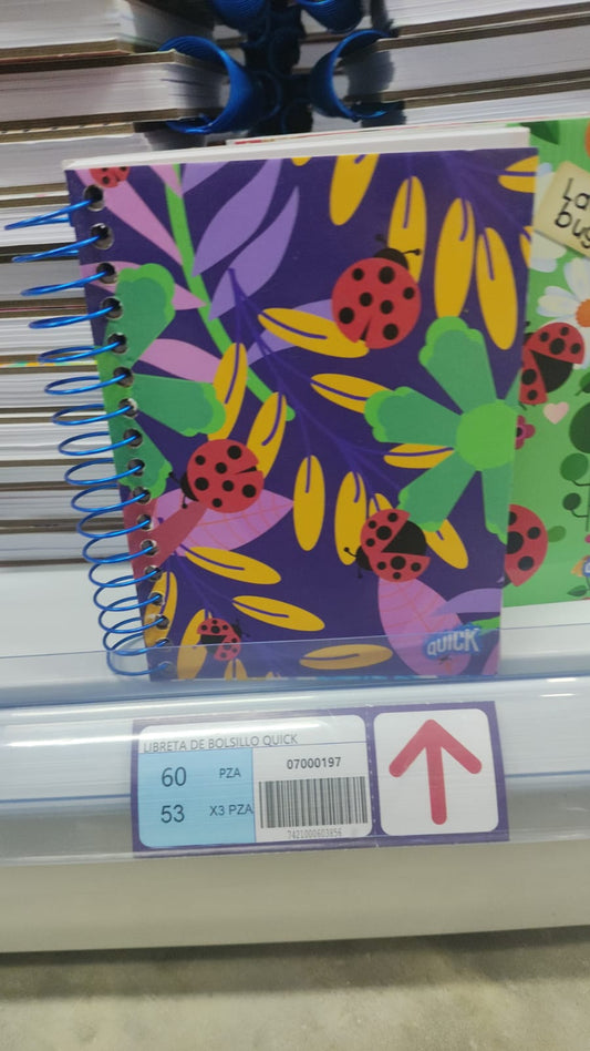 Libreta dé bolsillo quick