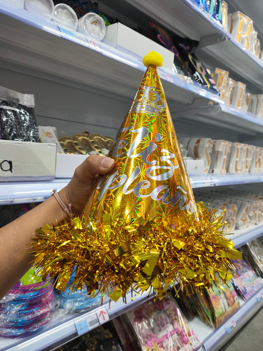 Sombrero de cumpleaños brillante