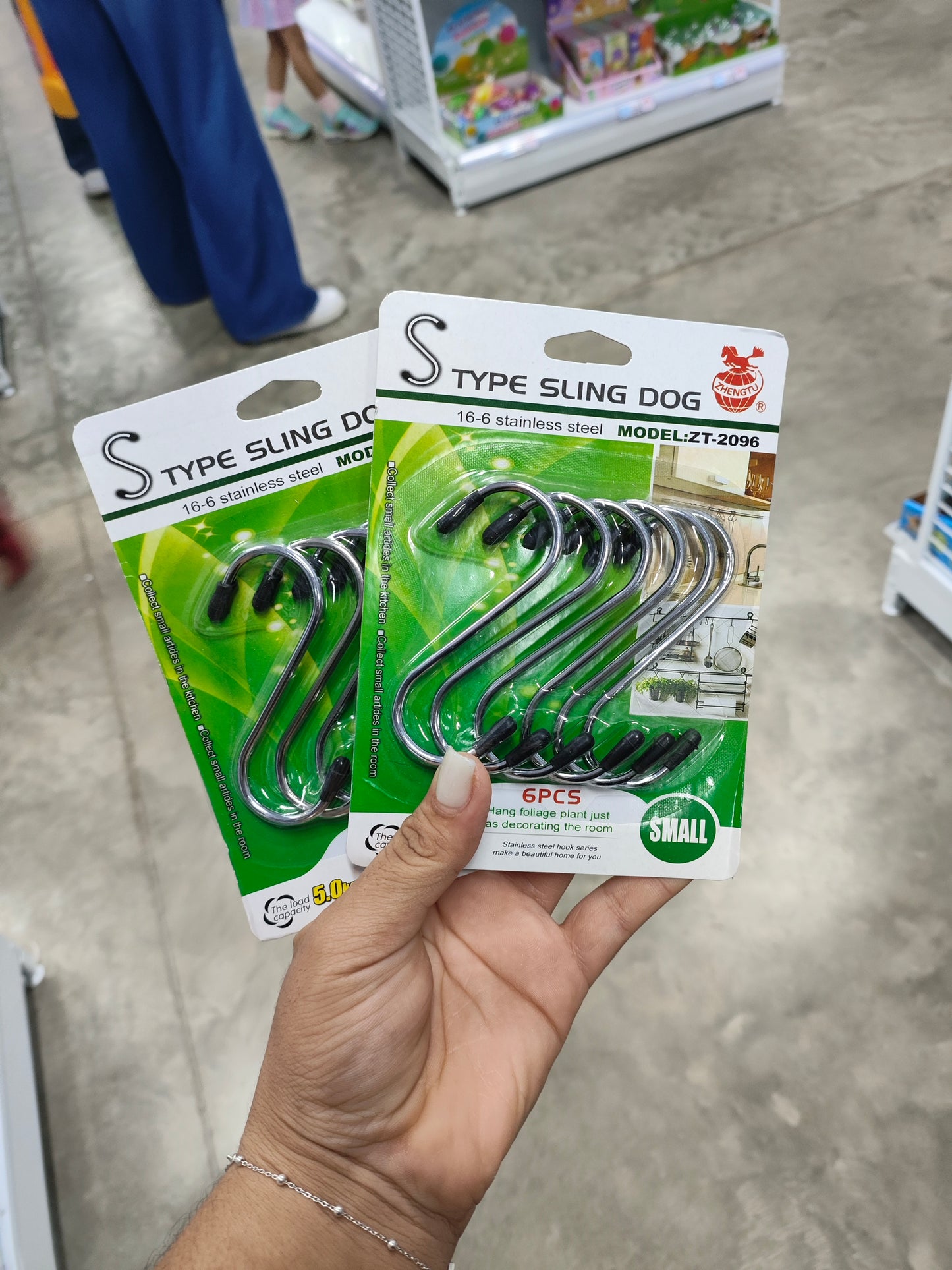 Gancho Tipo/Metal 6PC/Mediano