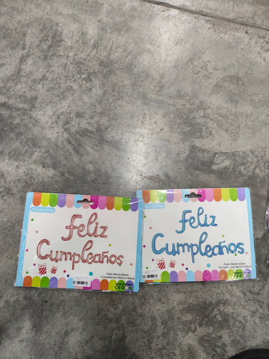 Set globo feliz cumpleaños/pequeño