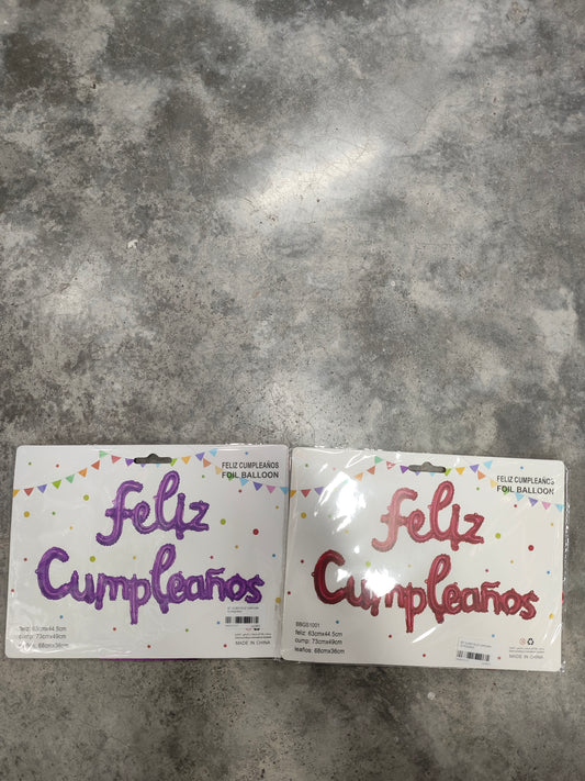 Set globo feliz cumpleaños/pequeño