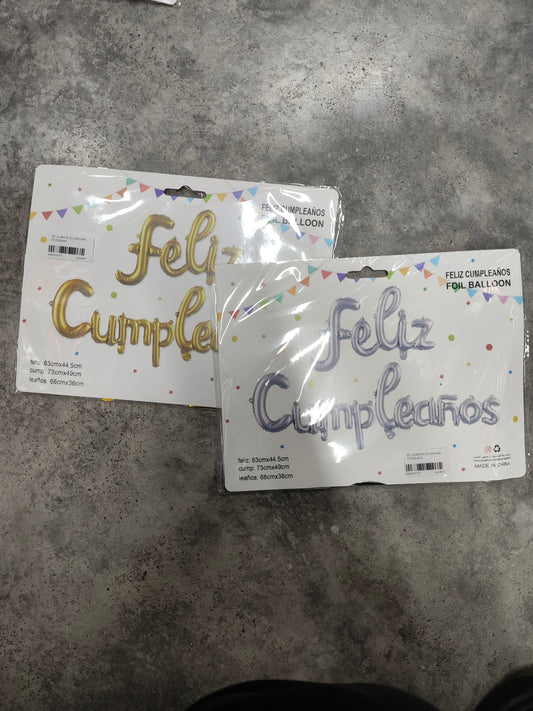 Set globo feliz cumpleaños/pequeño