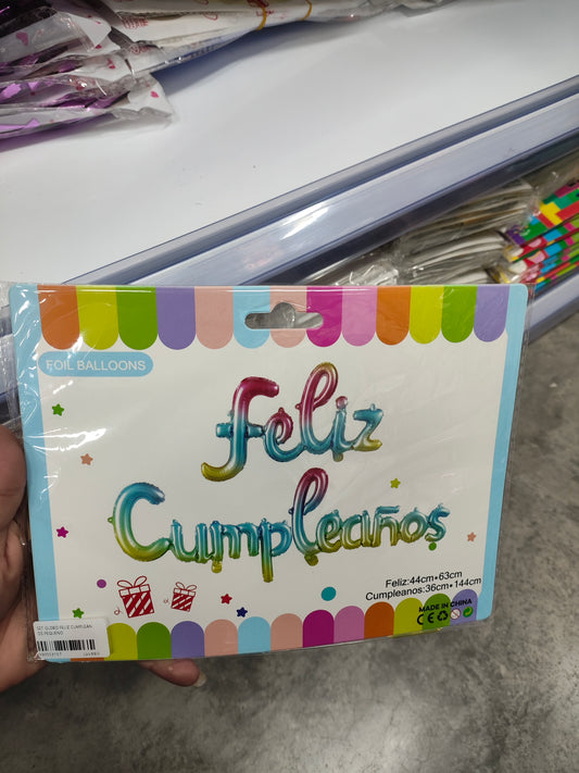 Set globo feliz cumpleaños/pequeño
