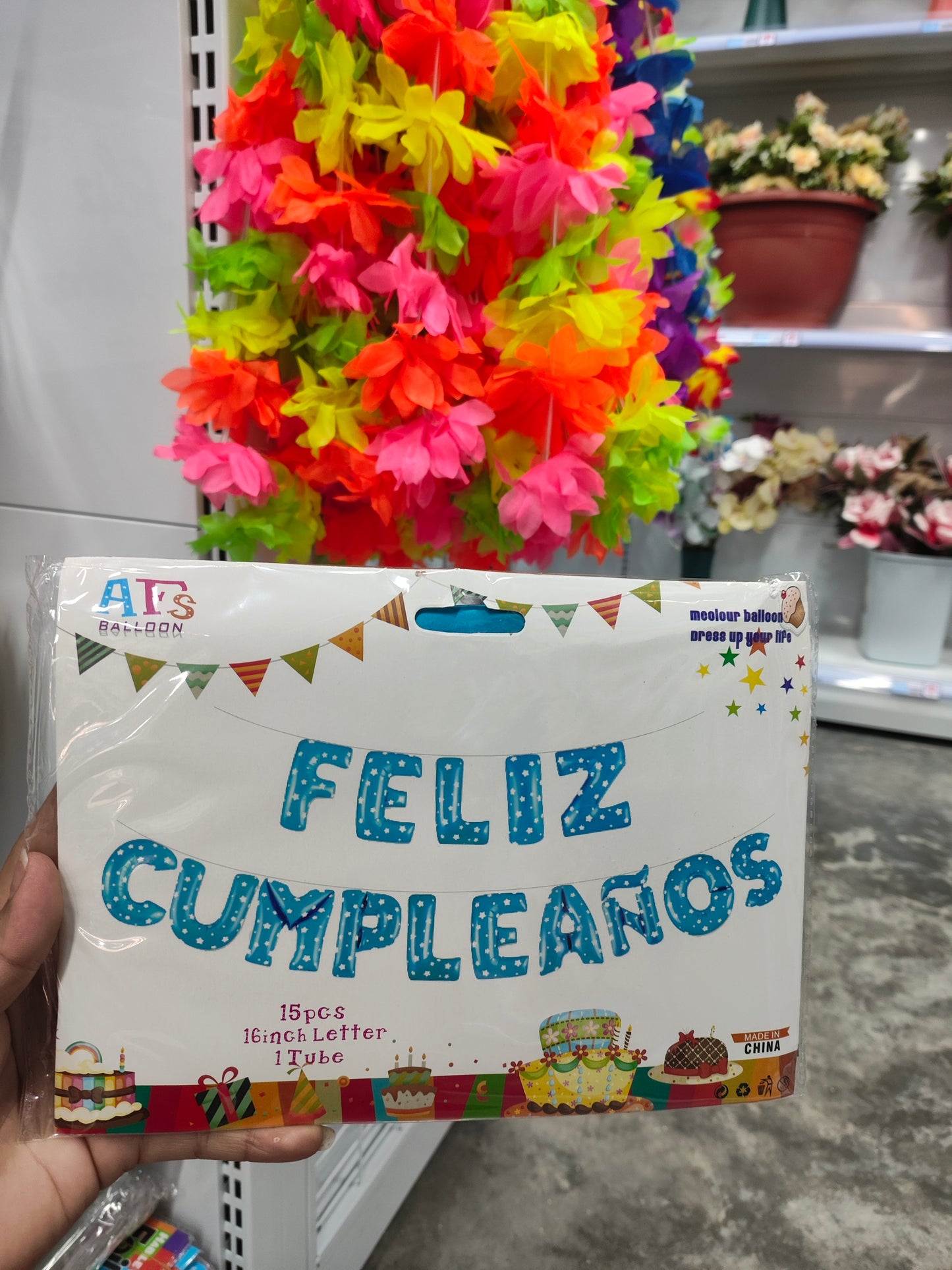 Set globo feliz cumpleaños/grande