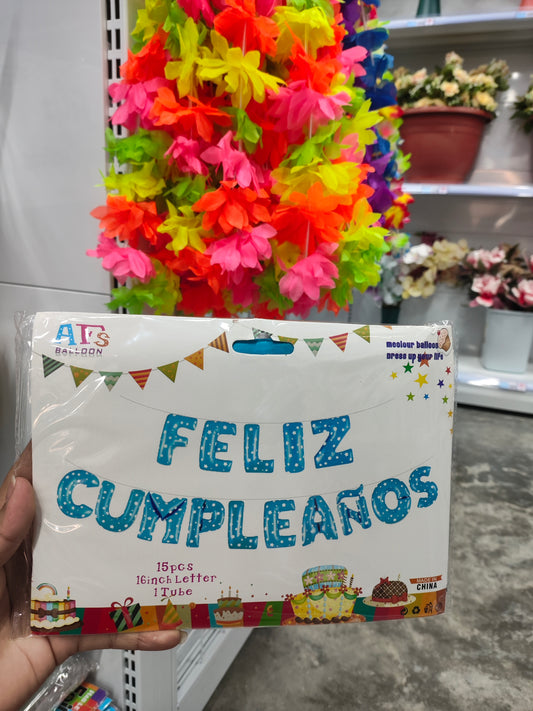 Set globo feliz cumpleaños/grande