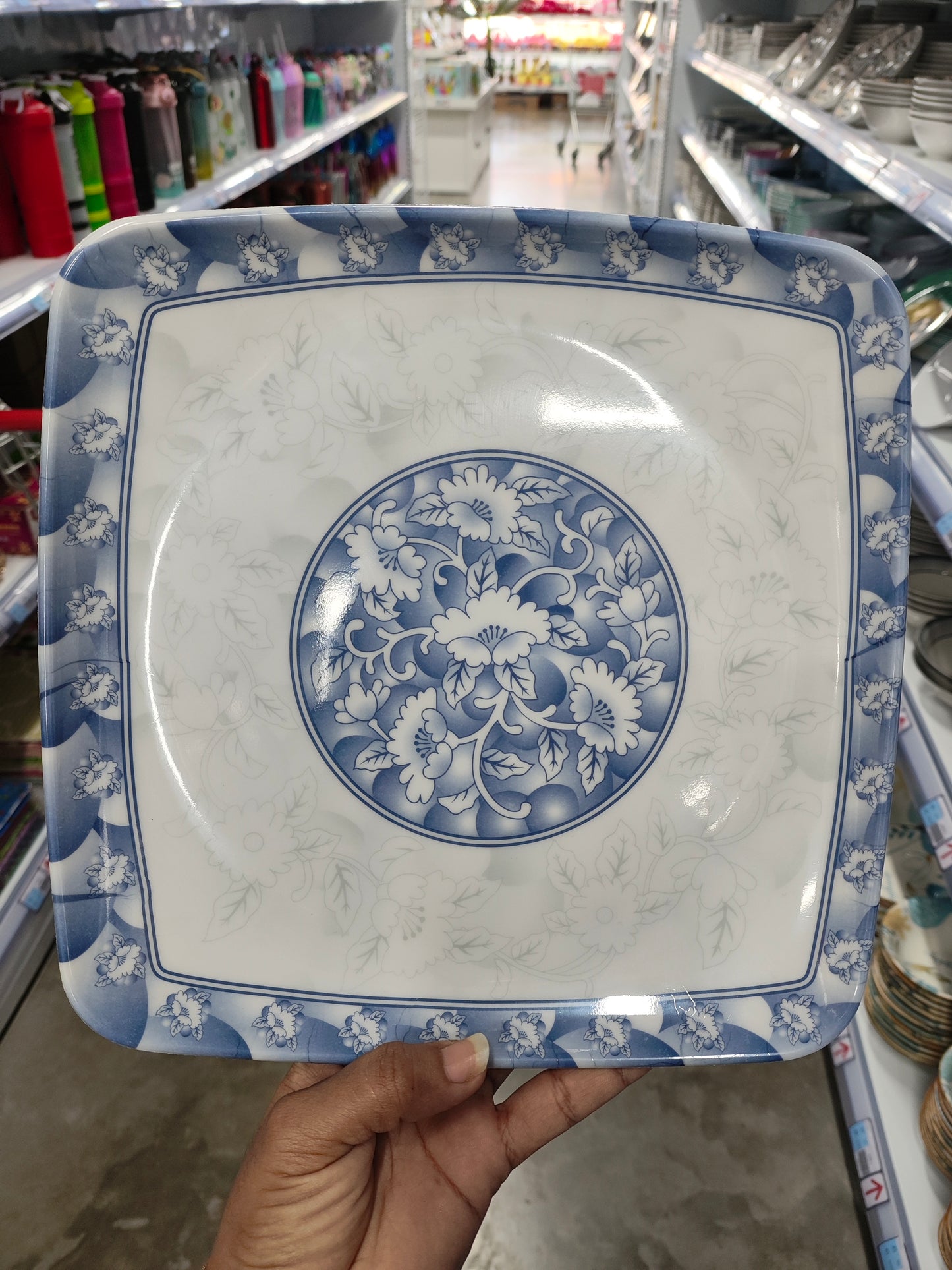 PLATO MELANINA CUADRADO 9.5'