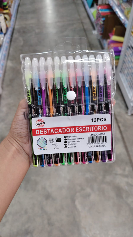 Destacador escritorio 12 pcs