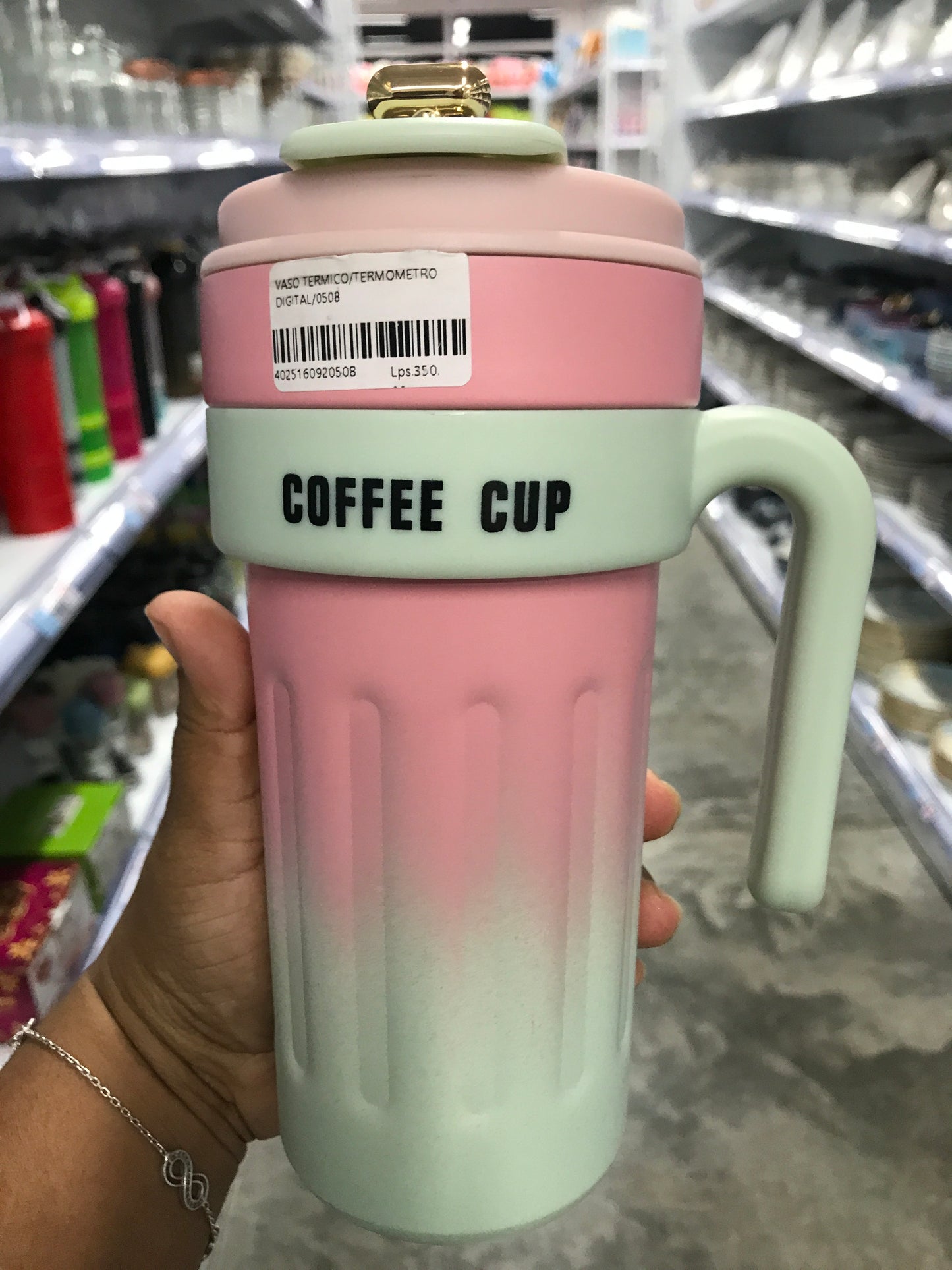 Vaso térmico termómetro digital