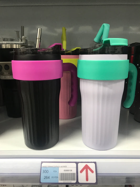 Vaso térmico pajilla