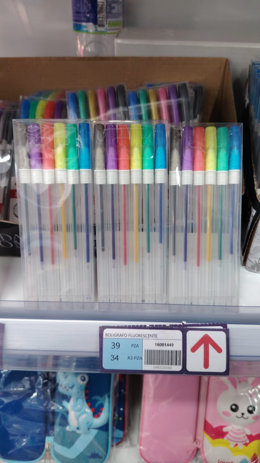 Bolígrafo fluorescentes 6pc