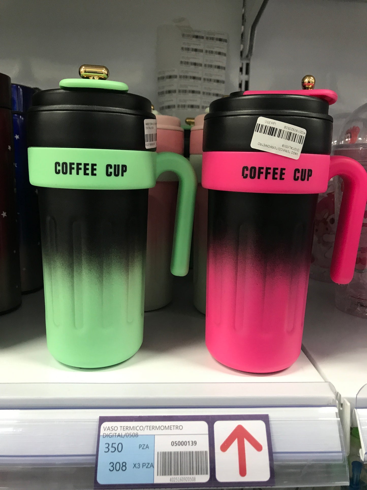 Vaso térmico termómetro digital