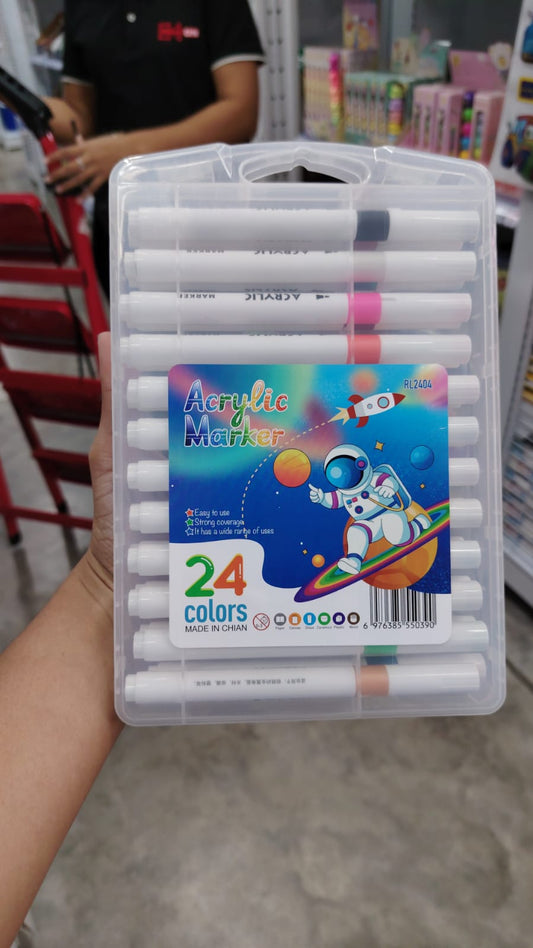 Marcadores acrílico 24 pc