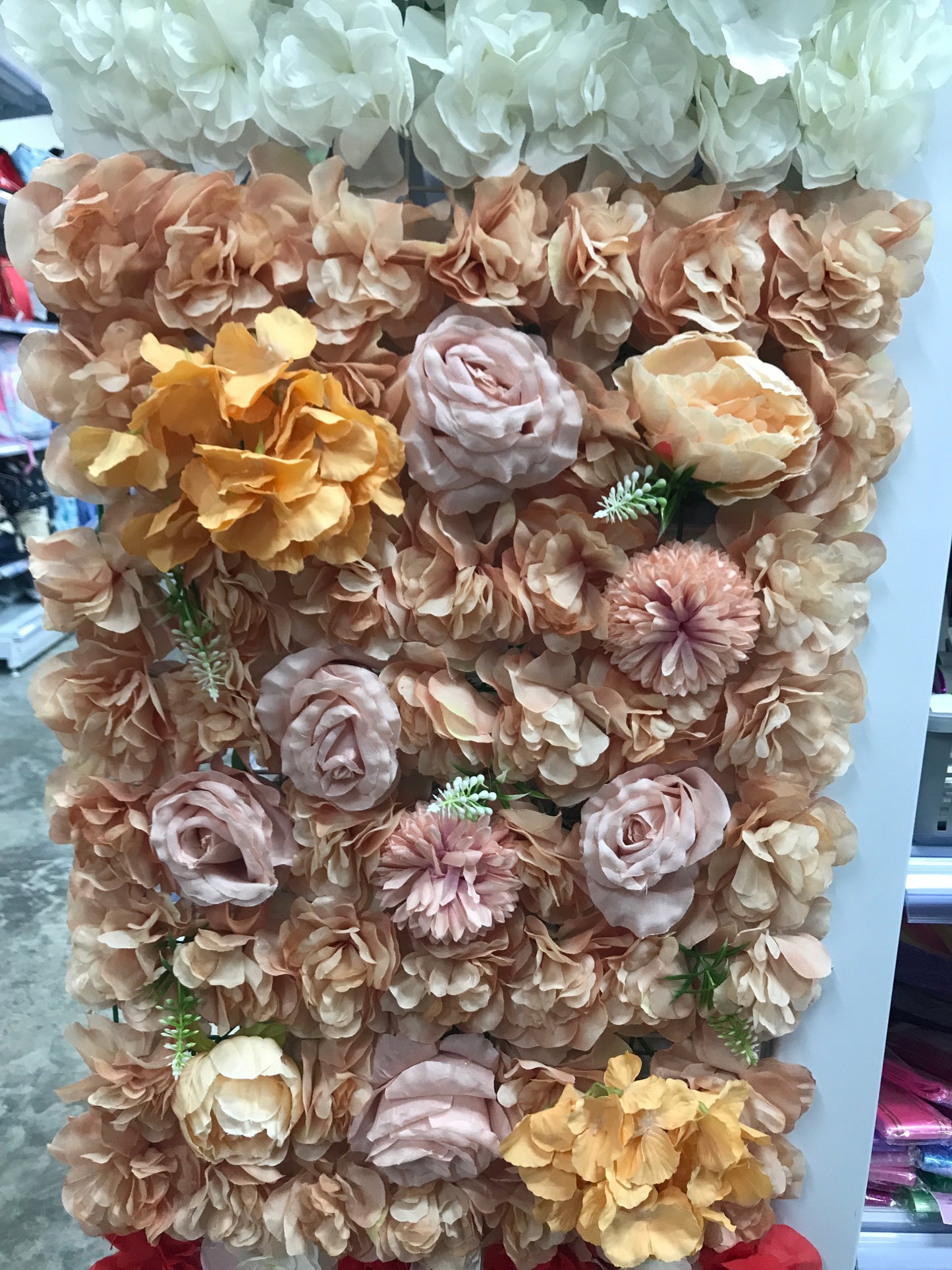 Césped de flores