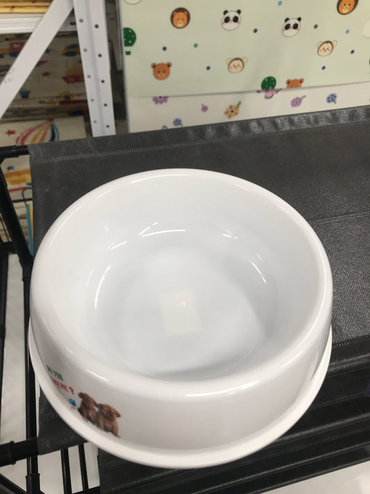 Tazón de plástico blanco 21cm