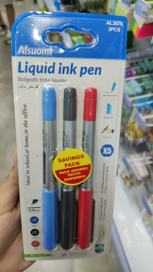 Bolígrafo tinta líquido