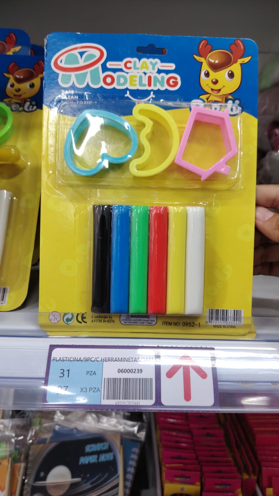 Plastilina 9 pcs con herramientas