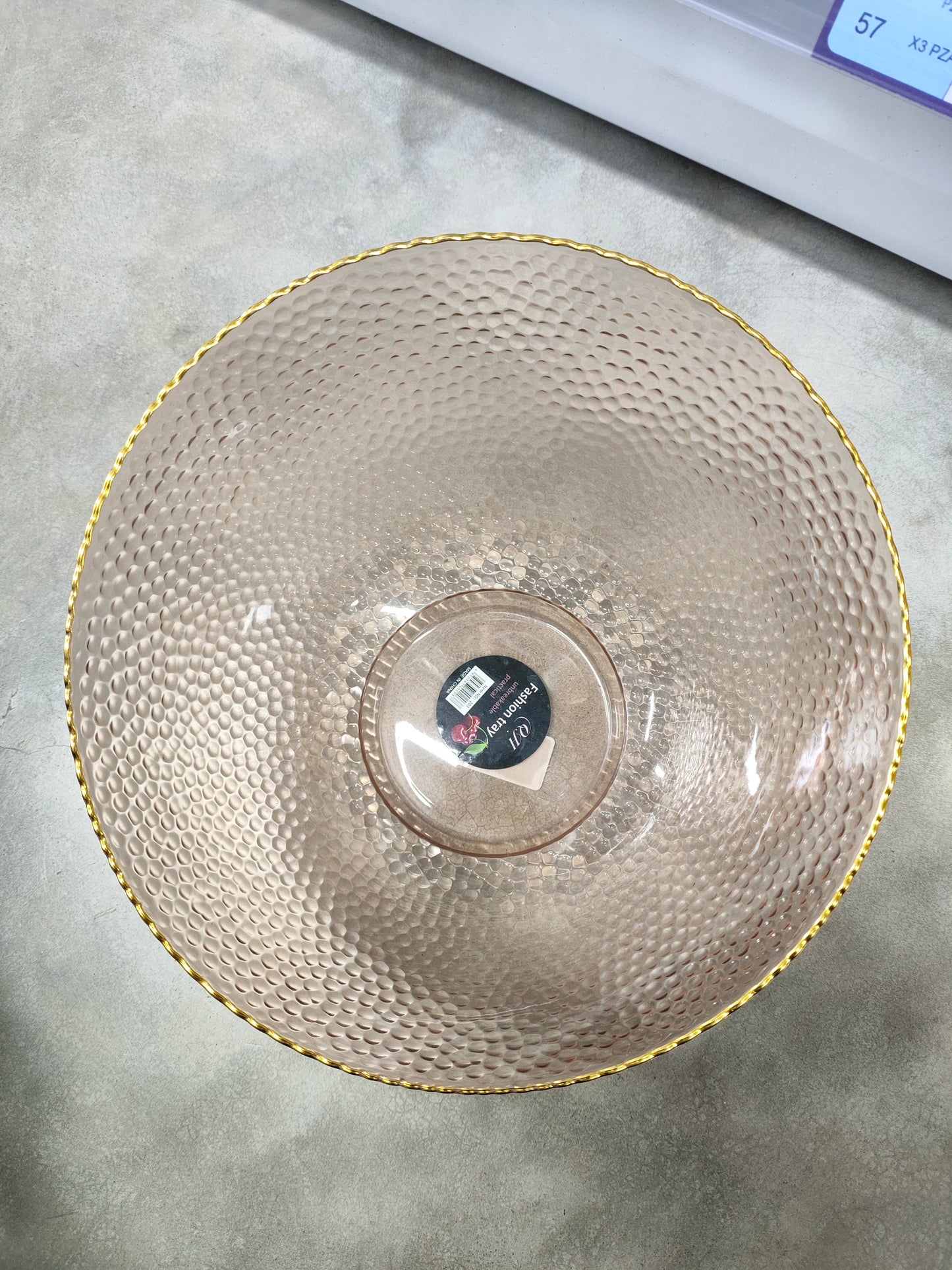 CANASTA /FRUTA/BORDE DORADO